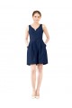 Satin A-Line Knee Length Sleeveless Bridesmaid Gown Cairns