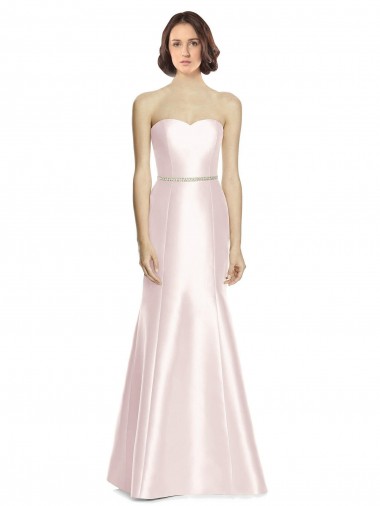 Satin Mermaid Long Sleeveless Bridesmaid Dress Cairns