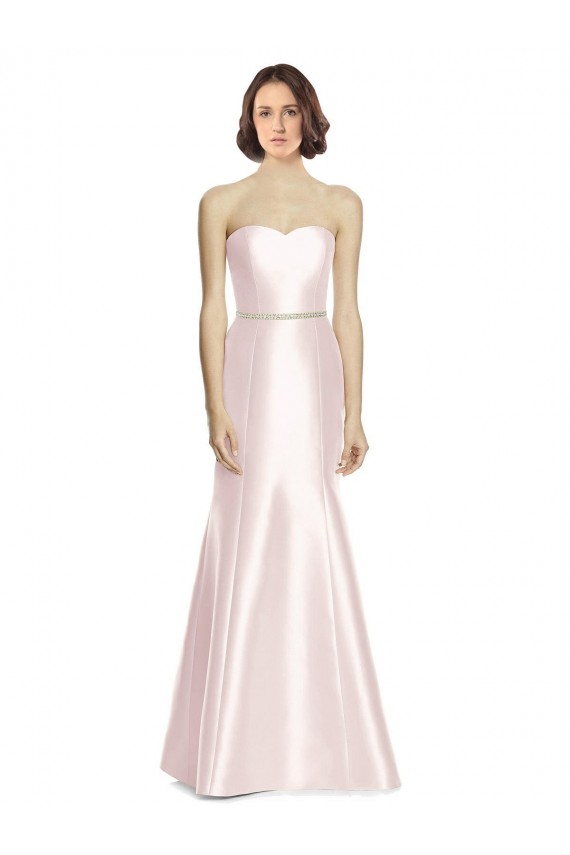 Satin Mermaid Long Sleeveless Bridesmaid Dress Cairns