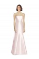 Satin Mermaid Long Sleeveless Bridesmaid Dress Cairns