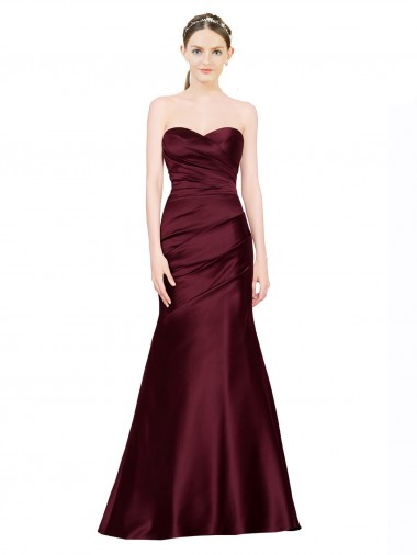Satin Mermaid Long Sleeveless Low Back Formal Evening Gown / Prom Dress / Bridesmaid Dress Cairns