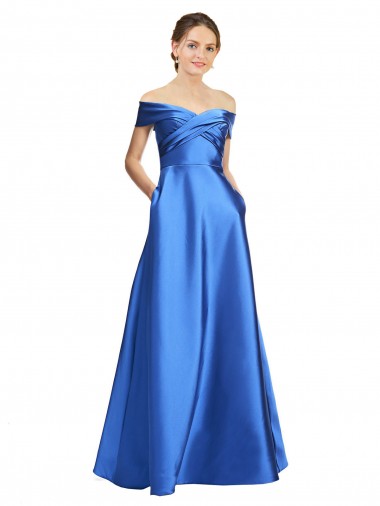 Satin A-Line Long Sleeveless Black Tie Evening Gown / Prom Dress / Bridesmaid Dress Cairns
