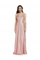 Sequin Sheath Long Sleeveless Low Back Formal Evening Gown / Prom Dress / Bridesmaid Dress Cairns
