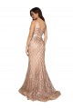 Sequin & Sparkling Sequin Mermaid Long Sleeveless V-Back Formal Plus Size Evening Gown / Prom Dress / Bridesmaid Dress Cairns