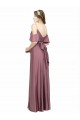 Silk like Satin Sheath Long Cold Shoulder Low Back Formal Evening Gown / Prom Dress / Bridesmaid Dress Cairns