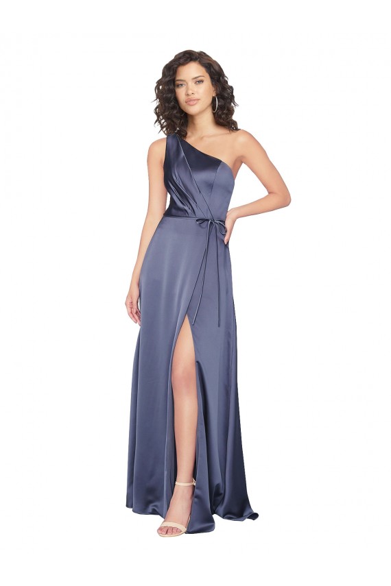Silk like Satin Long A-Line Sleeveless Formal Evening Gown / Prom Dress / Bridesmaid Dress Cairns