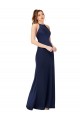 Silk like Satin Sheath Long Sleeveless Criss Cross Back Formal Evening Gown / Prom Dress / Bridesmaid Dress Cairns