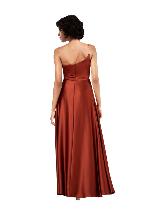 Silk like Satin Long A-Line Sleeveless Black Tie Evening Gown / Prom Dress / Bridesmaid Dress Cairns