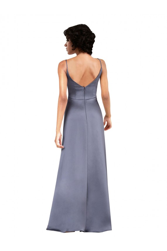 Silk like Satin Column Long Sleeveless Formal Evening Gown / Prom Dress / Bridesmaid Dress Cairns