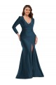 Silk like Satin Mermaid Long Long Sleeves Formal Plus Size Evening Gown / Prom Dress / Bridesmaid Dress Cairns