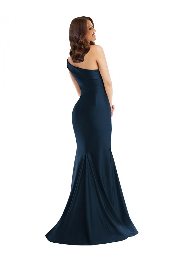 Silk like Satin Mermaid Long Sleeveless Light Sky Blue Prom Dresses Cairns