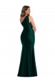 Silk like Satin Mermaid Long Sleeveless Front Slit Prom Dresses Cairns