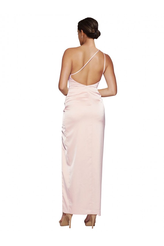 Silk like Satin A-Line Long Sleeveless Low Back Semi Formal Evening Dress / Prom Dress / Bridesmaid Dress Cairns