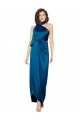 Silk like Satin Sheath Long Sleeveless Side Slit Prom Dresses Cairns