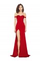 Silk like Satin A-Line Long Sleeveless Side Slit Prom Dresses Cairns