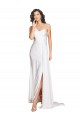 Silk like Satin A-Line Long Sleeveless Wedding Dress Cairns