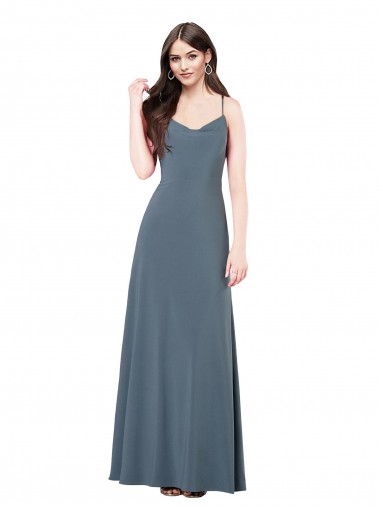 Spandex A-Line Long Sleeveless Low Back Prom Dress / Bridesmaid Dress Cairns