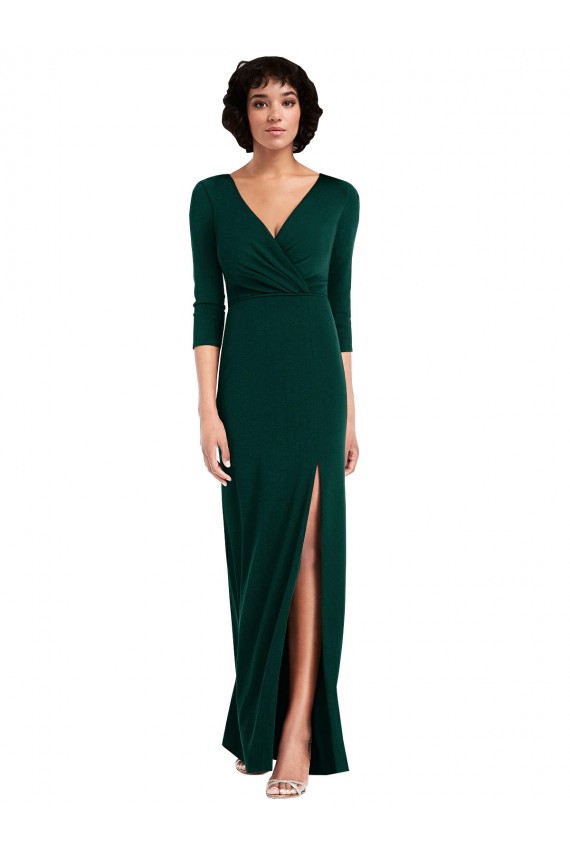 Spandex Trumpet Long Long Sleeves V-Back Formal Evening Gown / Prom Dress / Bridesmaid Dress Cairns