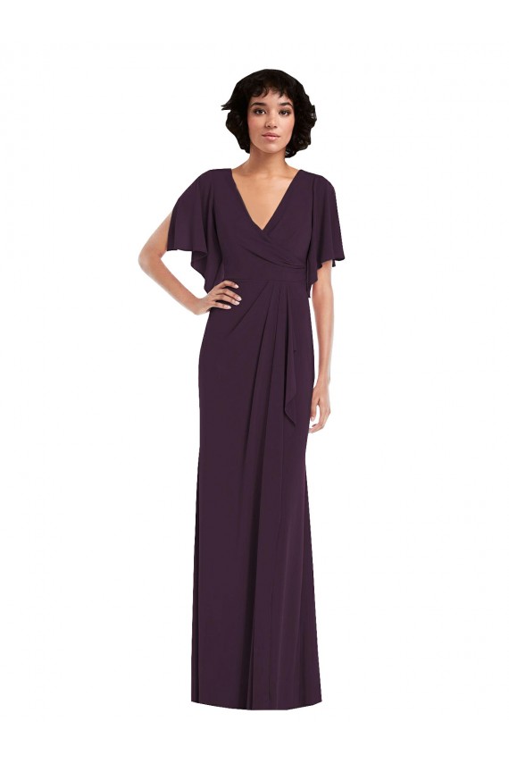Spandex Sheath Long Split Sleeves Formal Evening Gown / Prom Dress / Bridesmaid Dress Cairns