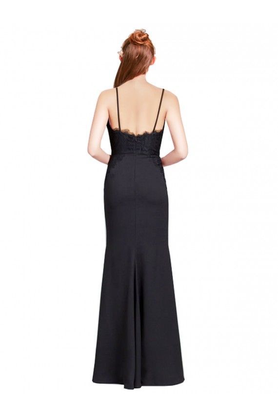 Stretch Crepe Mermaid Long Sleeveless Low Back Prom Dress / Bridesmaid Dress Cairns