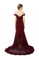 Stretch Crepe & Lace Mermaid Sweep Train Sleeveless V-Back Formal Evening Gown / Prom Dress / Bridesmaid Dress Cairns