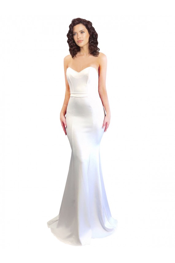 Stretch Crepe Mermaid Long Sleeveless Low Back Formal Evening Gown / Prom Dress / Bridesmaid Dress Cairns