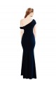 Stretch Crepe Mermaid Long Sleeveless One Shoulder Prom Dresses Cairns
