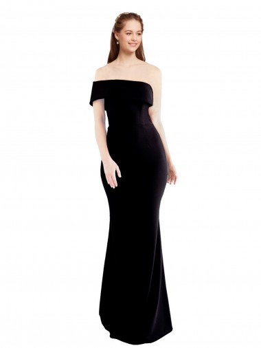 Stretch Crepe Mermaid Long Sleeveless Keyhole Back Prom Dresses Cairns