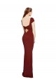 Stretch Crepe Mermaid Long Cap Sleeves Keyhole Back Formal Evening Gown / Prom Dress / Bridesmaid Dress Cairns
