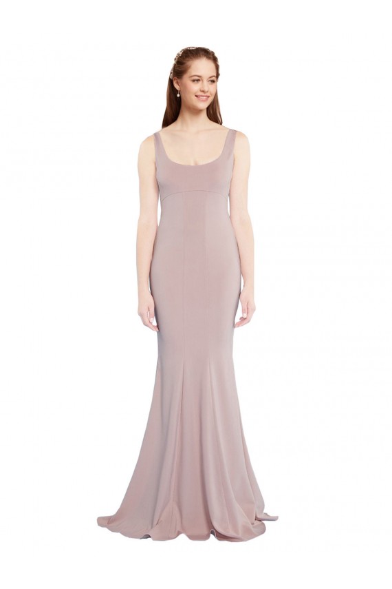 Stretch Crepe Mermaid Long Cap Sleeves Formal Evening Gown / Prom Dress / Bridesmaid Dress Cairns