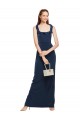 Stretch Crepe Sheath Long Sleeveless Low Back Back Slit Prom Dresses Cairns