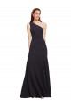 Stretch Crepe A-Line Long Sleeveless Dark Navy Prom Dresses Cairns