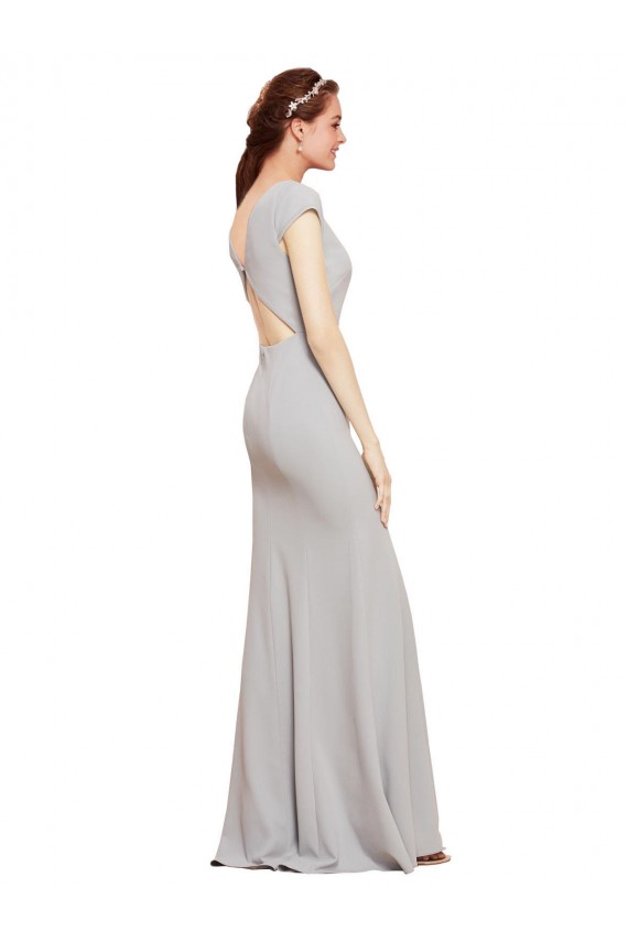Stretch Crepe A-Line Sleeveless Dark Navy Formal Evening Gown / Prom Dress / Bridesmaid Dress Cairns