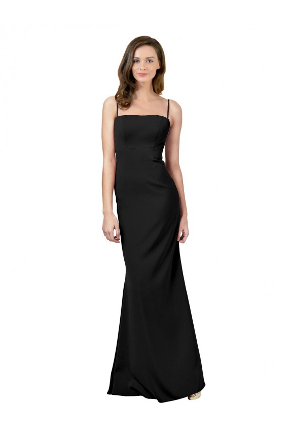 Stretch Crepe Sheath Long Sleeveless Open Back Formal Evening Gown / Prom Dress / Bridesmaid Dress Cairns
