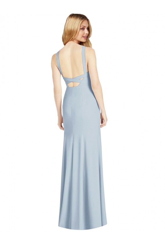 Stretch Crepe Trumpet Long Sleeveless Backless Formal Evening Gown / Bridesmaid Dress Cairns