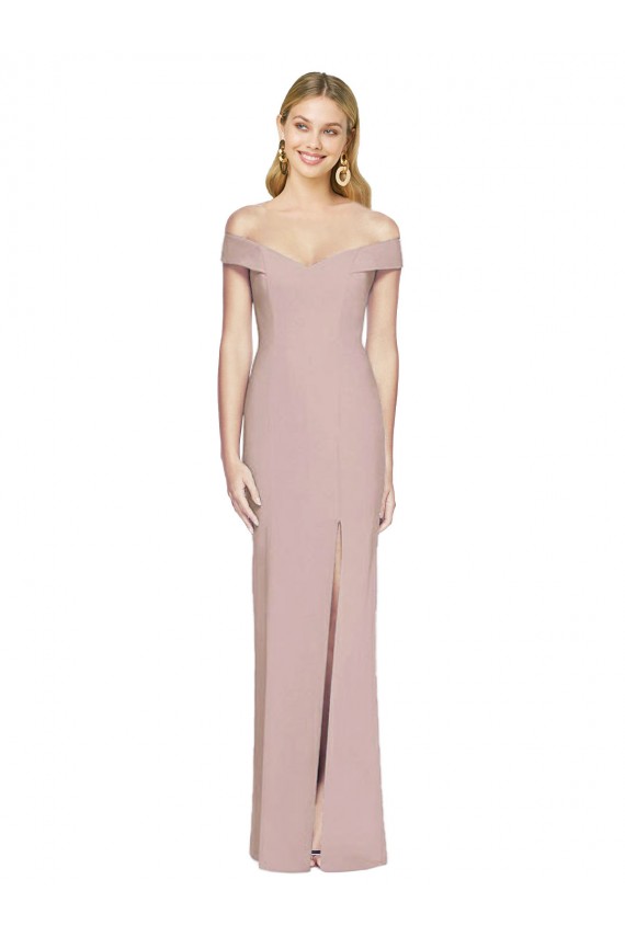 Stretch Crepe Trumpet Long Sleeveless Criss Cross Back Semi Formal Evening Dress / Prom Dress / Bridesmaid Dress Cairns
