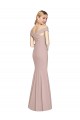 Stretch Crepe Trumpet Long Sleeveless Criss Cross Back Semi Formal Evening Dress / Prom Dress / Bridesmaid Dress Cairns