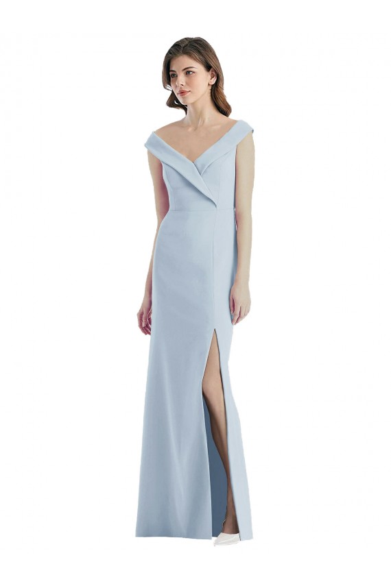Stretch Crepe A-Line Long Sleeveless Black Tie Evening Gown / Bridesmaid Dress Cairns