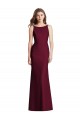 Stretch Crepe Trumpet Long Sleeveless Open Back Burgundy Gold Evening Dresses Cairns