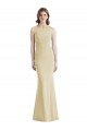 Stretch Crepe Trumpet Long Sleeveless Criss Cross Open Back Semi Formal Evening Dress / Prom Dress / Bridesmaid Dress Cairns