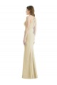 Stretch Crepe Trumpet Long Sleeveless Criss Cross Open Back Semi Formal Evening Dress / Prom Dress / Bridesmaid Dress Cairns