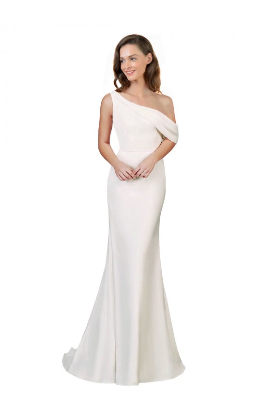Stretch Crepe Sheath Sweep Train Sleeveless Formal Evening Gown / Prom Dress / Bridesmaid Dress Cairns