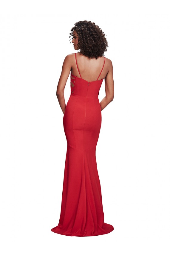 Stretch Crepe Mermaid Long Sleeveless Bridesmaid Dress / Evening Dress Cairns