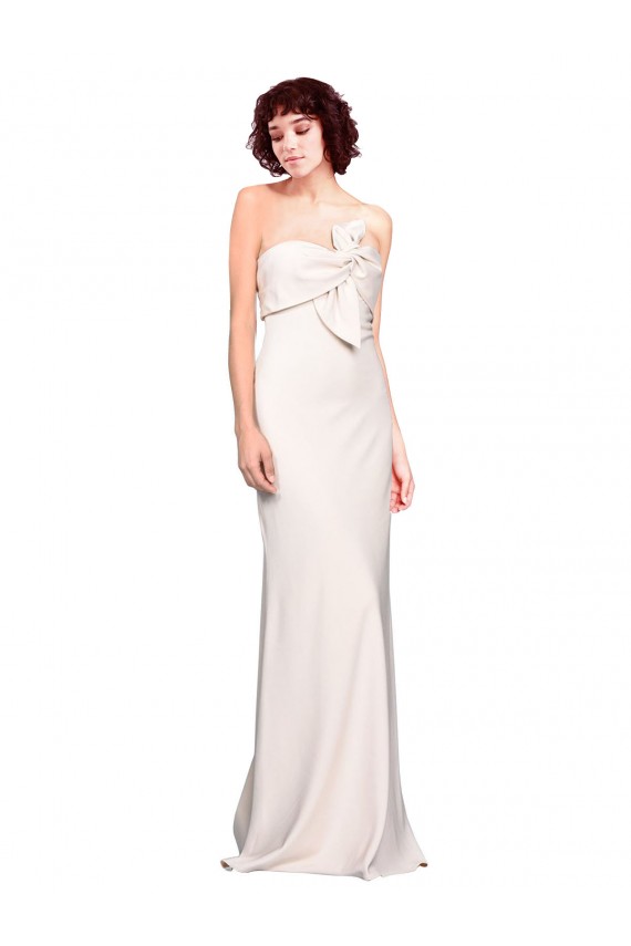 Stretch Crepe Long Sleeveless Bridesmaid Dress / Prom Dress Cairns