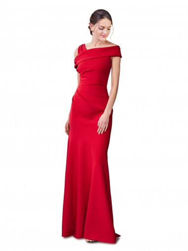 Stretch Crepe Mermaid Long Sleeveless Red Formal Evening Gown / Prom Dress / Bridesmaid Dress Cairns