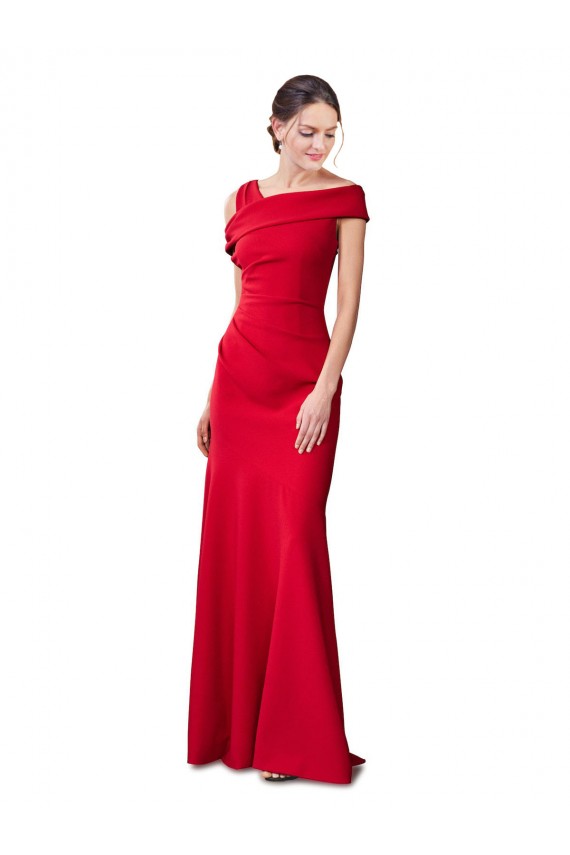 Stretch Crepe Mermaid Long Sleeveless Red Formal Evening Gown / Prom Dress / Bridesmaid Dress Cairns