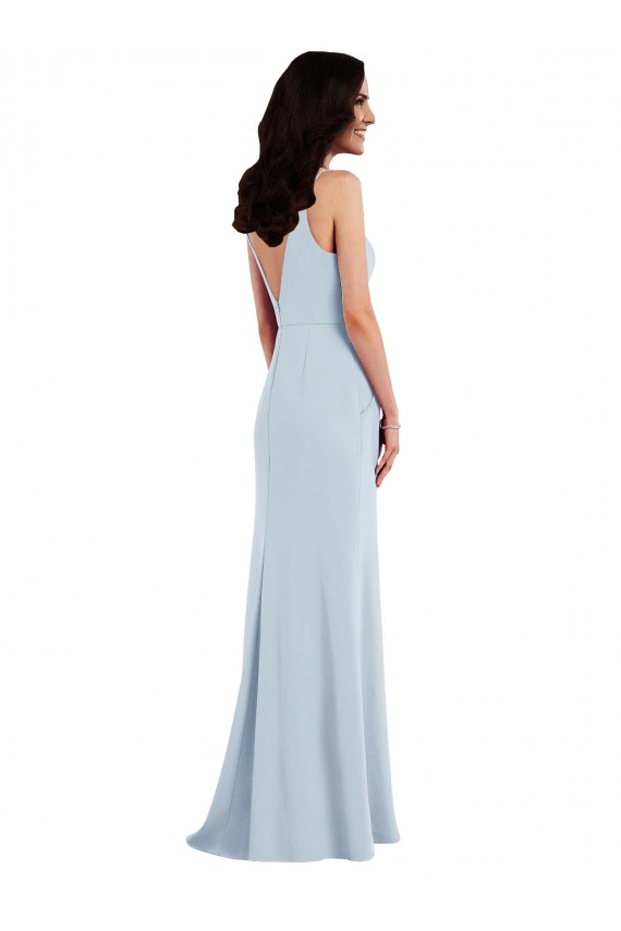 Stretch Crepe Trumpet Long Sleeveless V-Back Formal Dress / Bridesmaid Dress Cairns