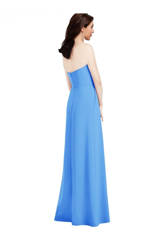 Stretch Crepe Trumpet Long Sleeveless Low Back Semi Formal Evening Dress / Prom Dress / Bridesmaid Dress Cairns