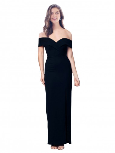 Stretch Crepe Mermaid Mermaid Sleeveless Black Formal Dress / Bridesmaid Dress Cairns