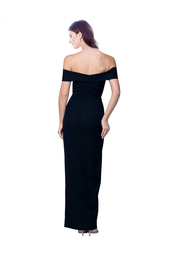 Stretch Crepe Mermaid Mermaid Sleeveless Black Formal Dress / Bridesmaid Dress Cairns